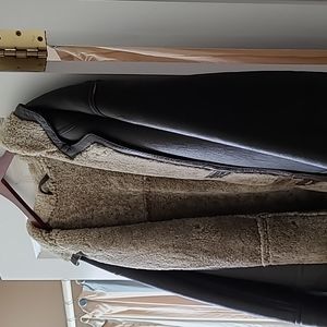 Leather and shearing jacket